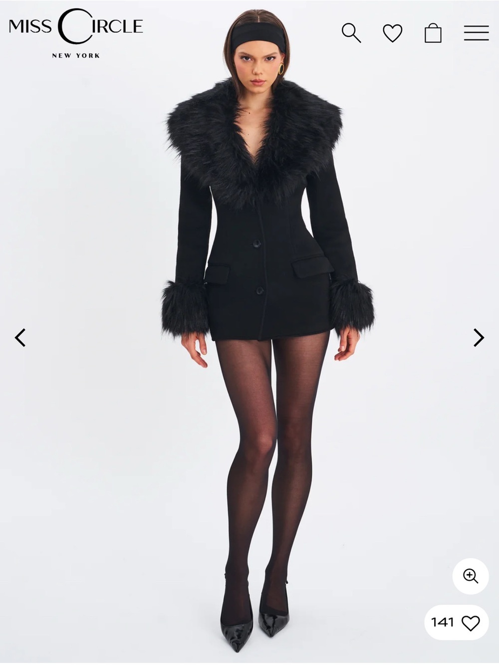 Miss Circle Hailee Wool Blend Mini Coat